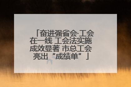 奋进强省会·工会在一线 工会法实施成效显著 市总工会亮出“成绩单”