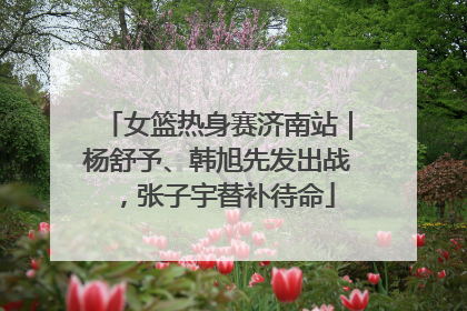 女篮热身赛济南站｜杨舒予、韩旭先发出战，张子宇替补待命
