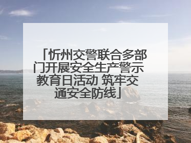 忻州交警联合多部门开展安全生产警示教育日活动 筑牢交通安全防线