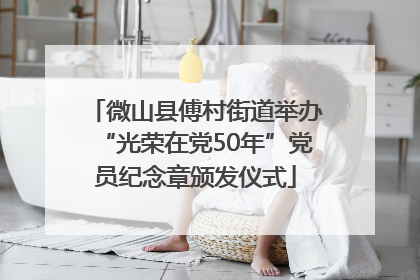 微山县傅村街道举办“光荣在党50年”党员纪念章颁发仪式
