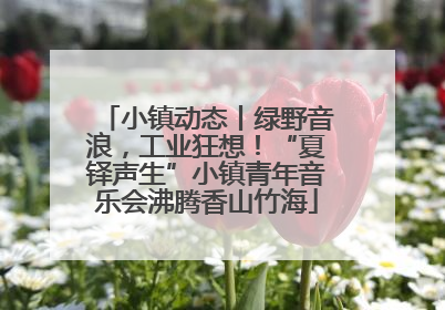 小镇动态丨绿野音浪，工业狂想！“夏铎声生”小镇青年音乐会沸腾香山竹海