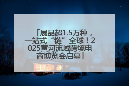 展品超1.5万种，一站式“链”全球！2025黄河流域跨境电商博览会启幕