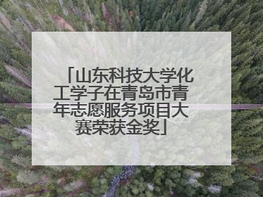 山东科技大学化工学子在青岛市青年志愿服务项目大赛荣获金奖