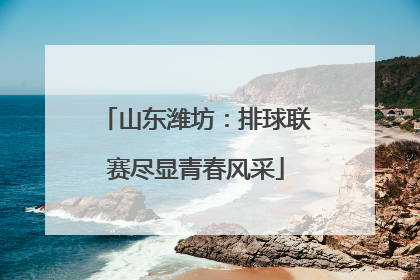 山东潍坊：排球联赛尽显青春风采