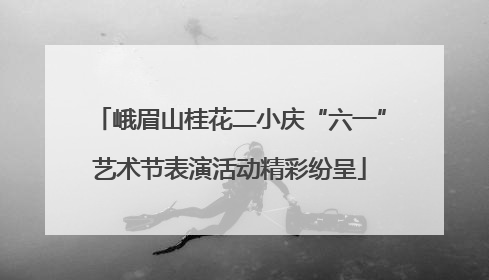 峨眉山桂花二小庆“六一”艺术节表演活动精彩纷呈