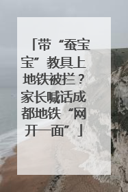 带“蚕宝宝”教具上地铁被拦？家长喊话成都地铁“网开一面”