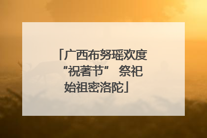 广西布努瑶欢度“祝著节” 祭祀始祖密洛陀