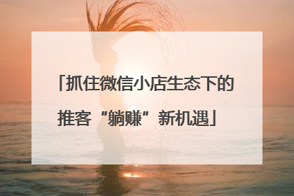抓住微信小店生态下的推客“躺赚”新机遇