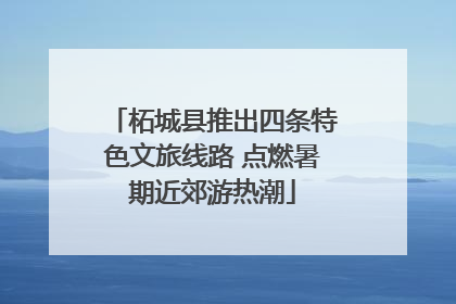 柘城县推出四条特色文旅线路 点燃暑期近郊游热潮