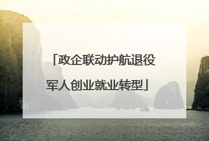 政企联动护航退役军人创业就业转型
