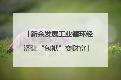 新余发展工业循环经济让“包袱”变财富