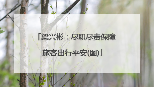 梁兴彬：尽职尽责保障旅客出行平安(图)