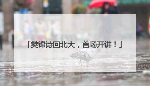 樊锦诗回北大，首场开讲！