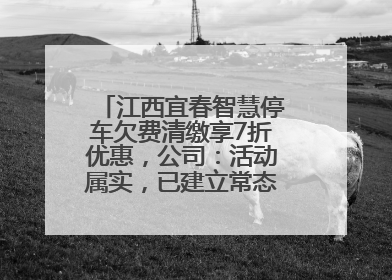 江西宜春智慧停车欠费清缴享7折优惠，公司：活动属实，已建立常态化诉讼追缴机制