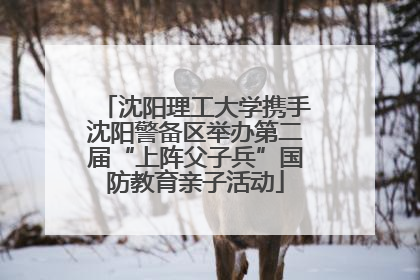 沈阳理工大学携手沈阳警备区举办第二届“上阵父子兵”国防教育亲子活动