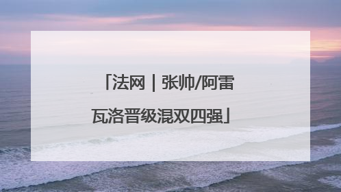 法网｜张帅/阿雷瓦洛晋级混双四强