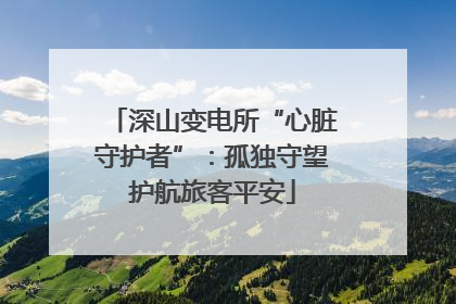 深山变电所“心脏守护者”：孤独守望护航旅客平安