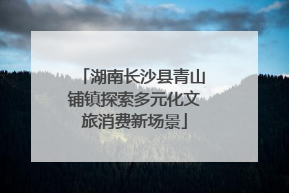 湖南长沙县青山铺镇探索多元化文旅消费新场景