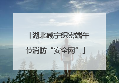 湖北咸宁织密端午节消防“安全网”