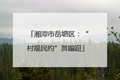 湘潭市岳塘区：“村规民约”舞蹁跹