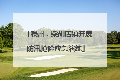 滕州：柴胡店镇开展防汛抢险应急演练