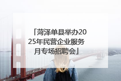 菏泽单县举办2025年民营企业服务月专场招聘会