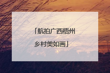 航拍广西梧州乡村美如画