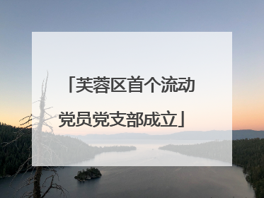 芙蓉区首个流动党员党支部成立