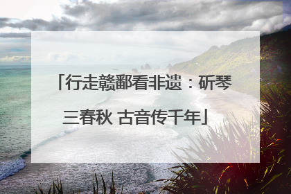 行走赣鄱看非遗：斫琴三春秋 古音传千年
