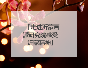 走进沂蒙画派研究院感受沂蒙精神
