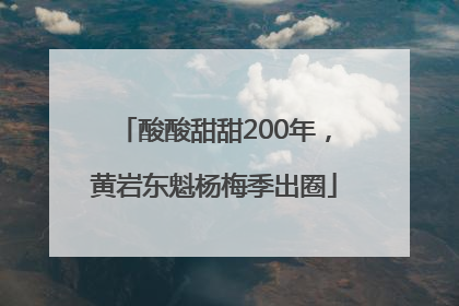 酸酸甜甜200年，黄岩东魁杨梅季出圈