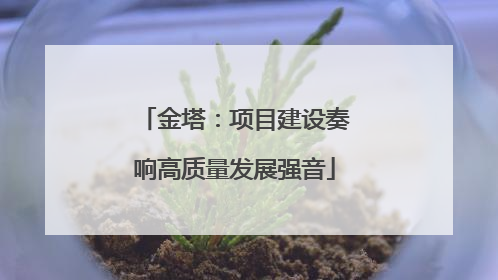 金塔：项目建设奏响高质量发展强音