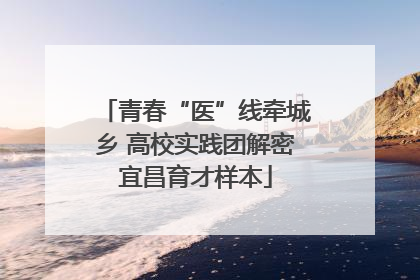 青春“医”线牵城乡 高校实践团解密宜昌育才样本