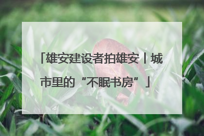 雄安建设者拍雄安丨城市里的“不眠书房”