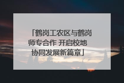 鹤岗工农区与鹤岗师专合作 开启校地协同发展新篇章