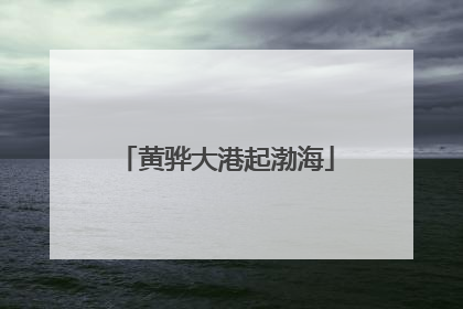 黄骅大港起渤海