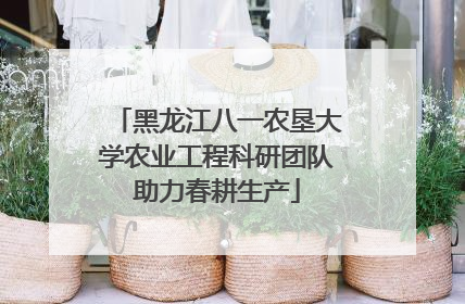 黑龙江八一农垦大学农业工程科研团队助力春耕生产