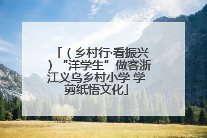 （乡村行·看振兴）“洋学生”做客浙江义乌乡村小学 学剪纸悟文化