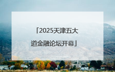 2025天津五大道金融论坛开幕