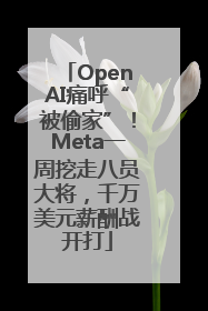OpenAI痛呼“被偷家”！Meta一周挖走八员大将，千万美元薪酬战开打